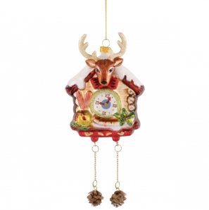 Christbaumkugel Kuckucksuhr Hirsch