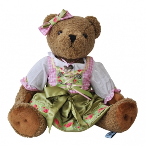 Bayerischer Teddy-Bär Johanna Tracht Dirndl, 40 cm