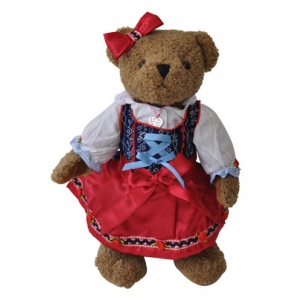 Bayerischer Teddy-Bär Sophia Tracht Dirndl, 30 cm