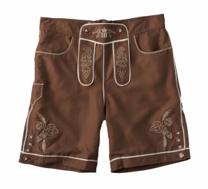 Hofbräuhaus Badeshorts Lederhosen XL