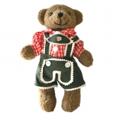 Bayerische Teddy Buam rotes Trachtenhemd 22cm